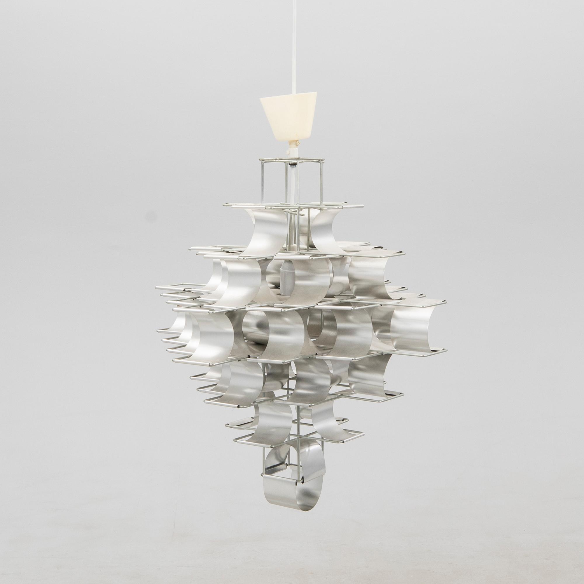 Max Sauze taklampa Cassiopea 1970-tal.