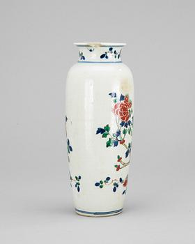 A polychrome transition-style vase.