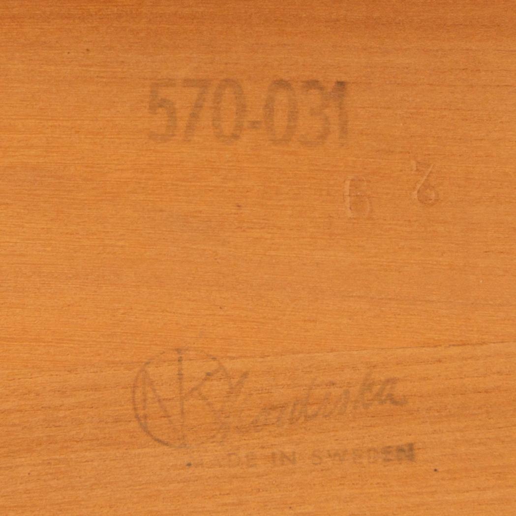 A 1960s teak folding table from Nordiska Kompaniet (NK).