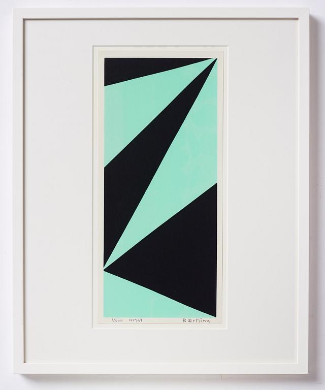 Olle Baertling, silkscreen in colours, 1959-68, signed 3/300.