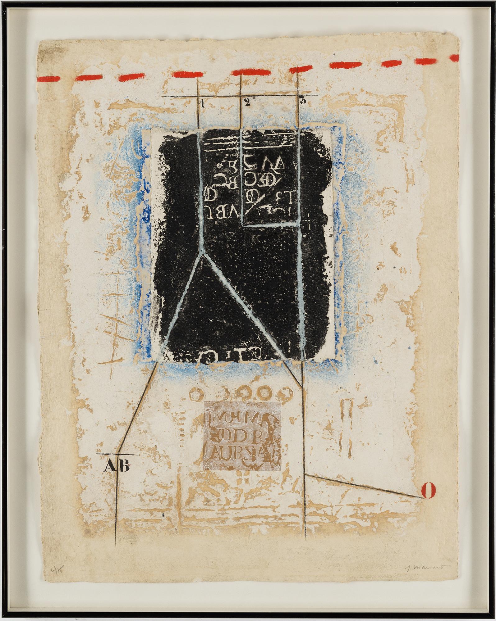 JAMES COIGNARD, carborundum etching, 1984, signed 4/75.