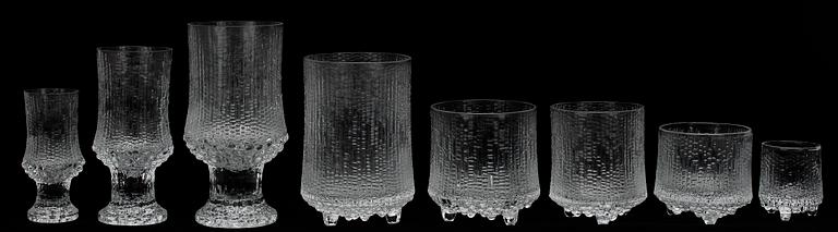 SERVIS, 94 delar, glas, "Ultima Thule", Tapio Wirkkala, Iittala, Finland.