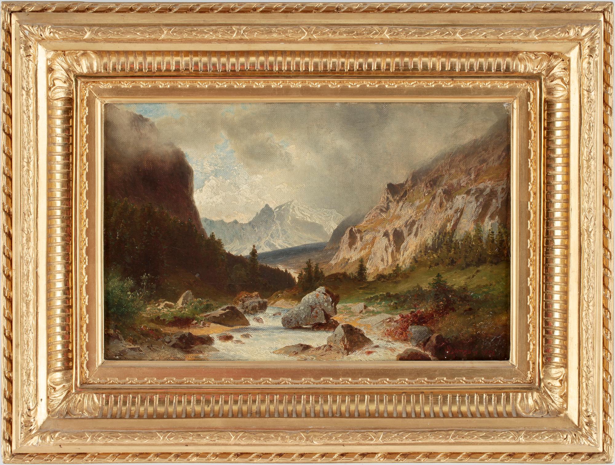 MARCUS LARSON, olja på duk, sign och dat 1856.