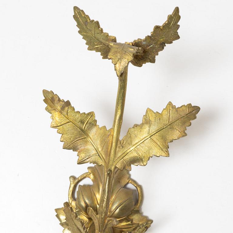 A pair of Oscarian wall appliques, late 19th century.