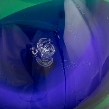 Hanne Dreutler & Arthur Zirnsack, two signed glass sculptures, Fyrklövern Studio Åhus.