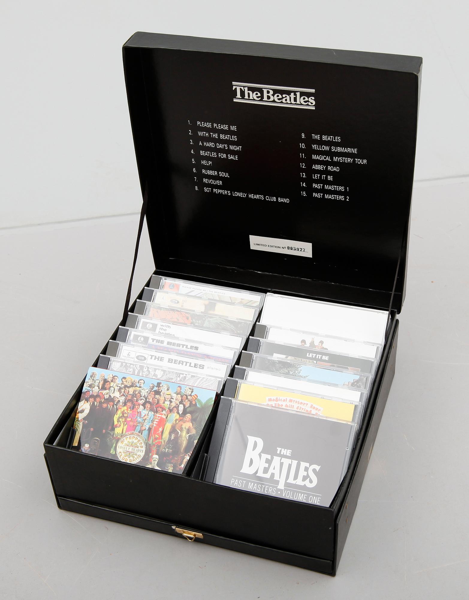 SAMLINGSBOX, The Beatles, Complete compact disc collection, 1980-talets mitt.