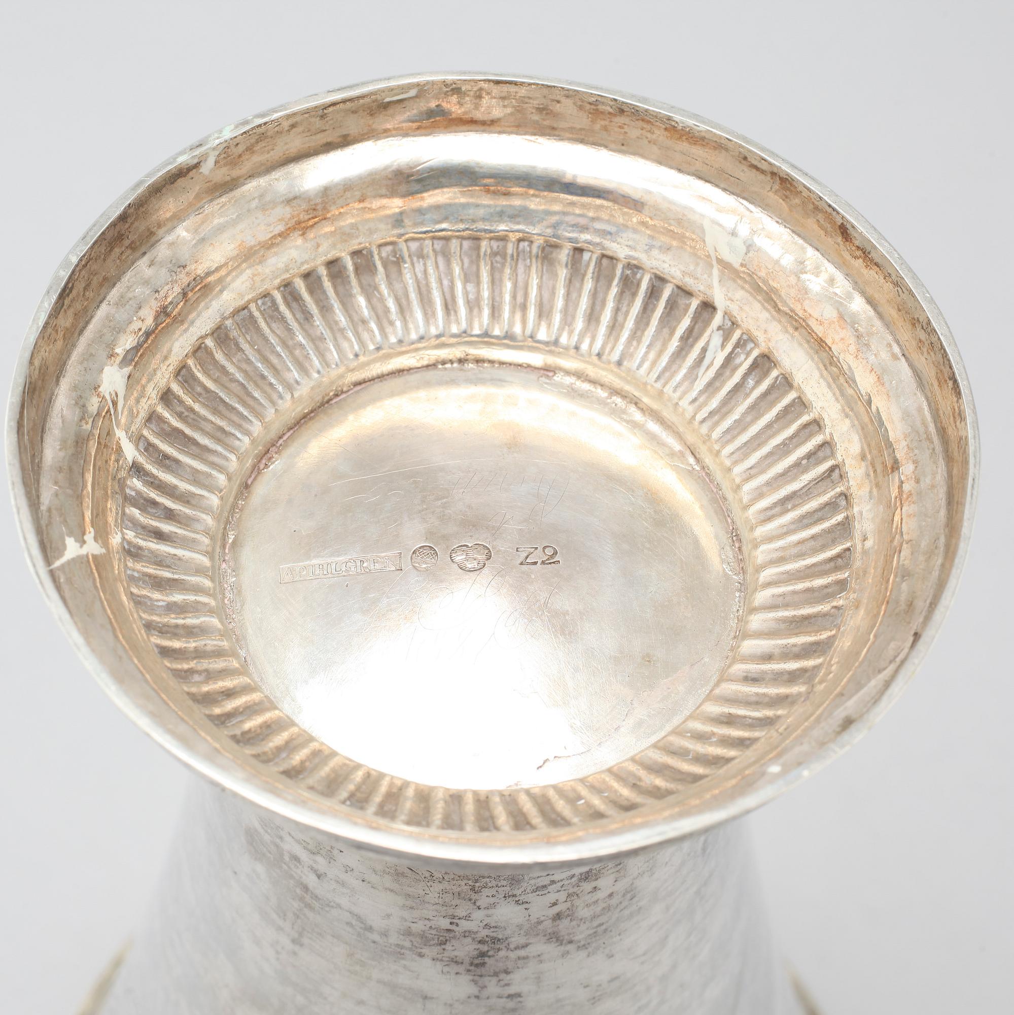 A silver beaker by Anders Pihlgren, Östhammar, 1806.