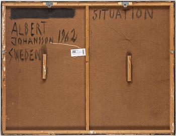 ALBERT JOHANSSON, mixed media on board, signed Albert Johansson and dated 1962 on verso.