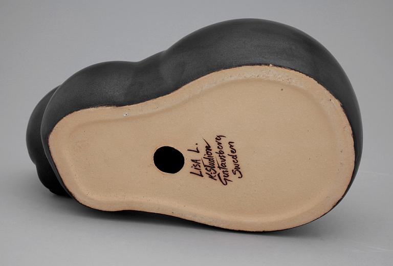 FIGURIN, stengodslera, Lisa Larson, Gustavsberg.