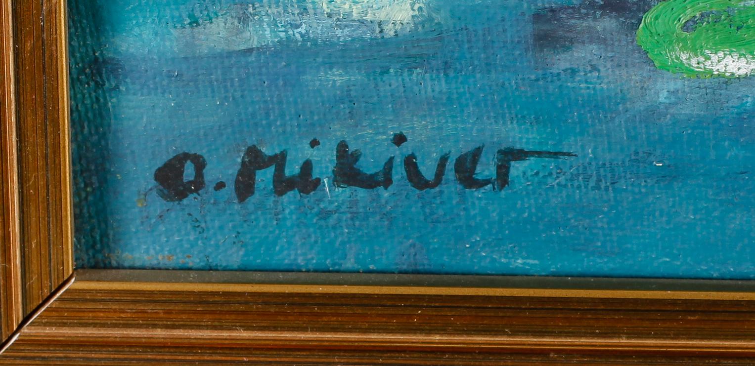OLEV MIKIVER, olja på duk, signerad.
