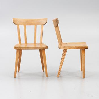 Göran Malmvall, 4 chairs and dining table, Karl Andersson & Söner and Svensk Fur.