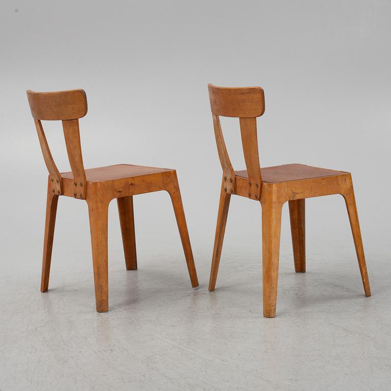 Stolar, 10 st, troligtvis Finland, 1900-talets mitt.