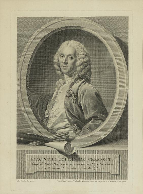 Jacob Gillberg, "Gustaf III", Manuel Carmona, "Hyacinte Collin de Vermont".