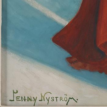 Jenny Nyström, Elegant lady Christmas shopping.