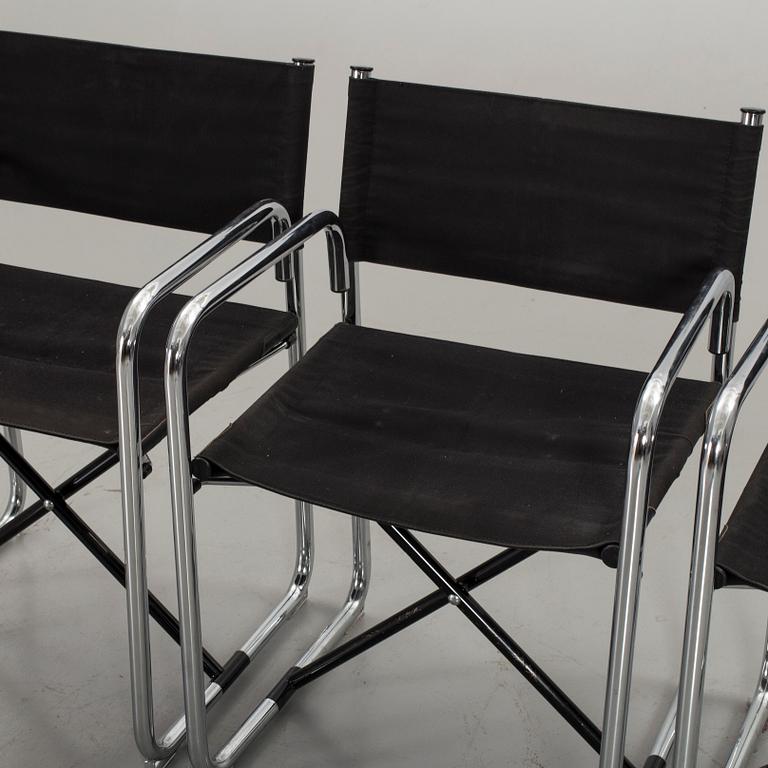 BÖRJE LINDAU & BO LINDEKRANTZ, regissörstolar, 3 st, "X75-2", Lammhults, 1900-talets andra hälft.