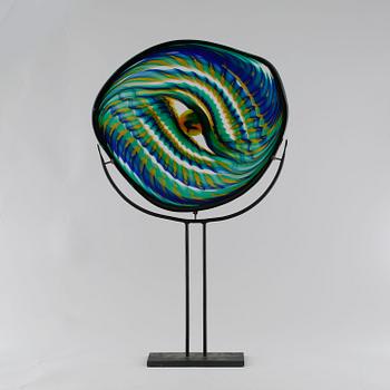 BENGT HEINTZE, a glass sculpture, signed and dated 1971.