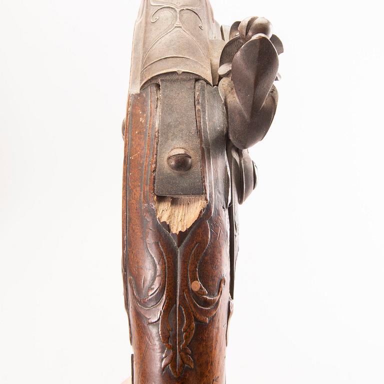 A Pierre Formentin flintlock pistol, 18th Century latter part.