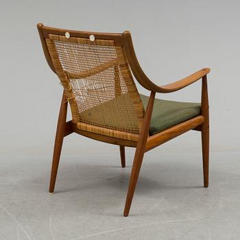 A Orla Mølgaard-Nielsen and Peter Hvidt sofa and armchair model FD 146 from France & Son, Denmark, 1950s.