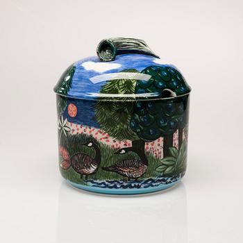 TERRIN MED LOCK, keramik, Dorrit von Fieandt, Hubertus Pro Arte, Arabia 1994.