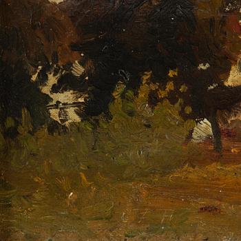 Carl Fredrik Hill, "Trädgrupp" ("Tree group").