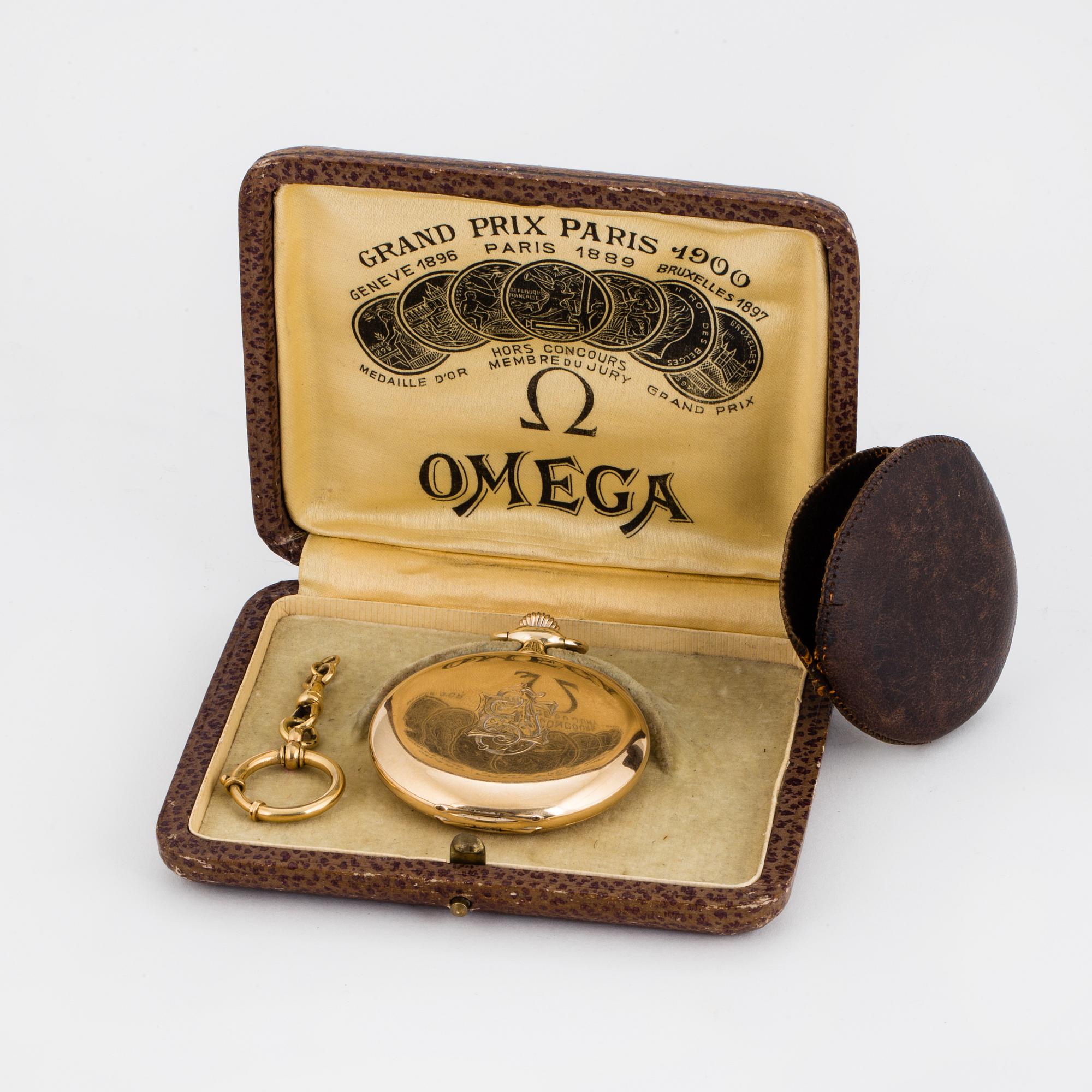 OMEGA, pocket watch, 51,5 mm, hunting case,