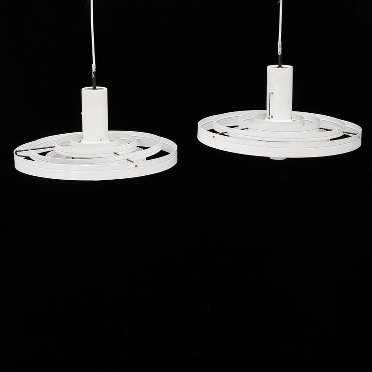 A pair of 'Fibonacci' ceiling lamps by Sophus Frandsen, 1960's.