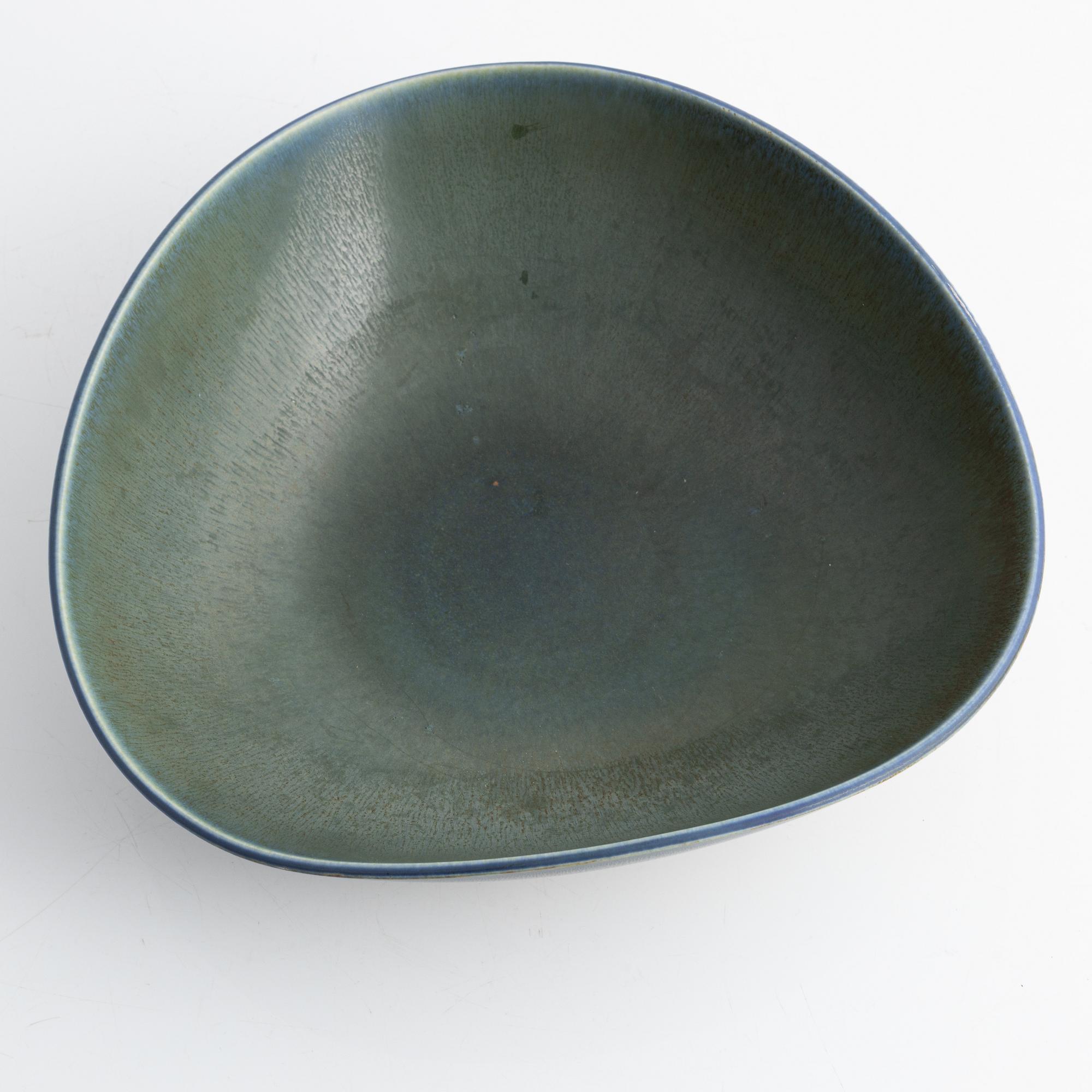 Berndt Friberg, a stoneware bowl, Gustavsbergs studio, Sweden, 1965.