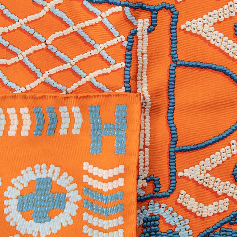 Hermès, scarf/twill "Kelly en perles" 2020.