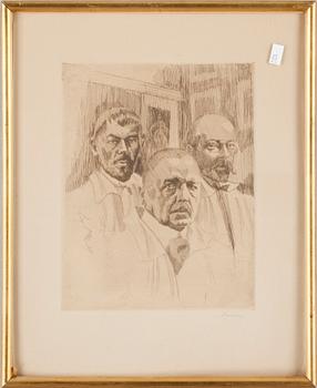 OKÄND KONSTNÄR, etsning, sign. 1900-talets första hälft.