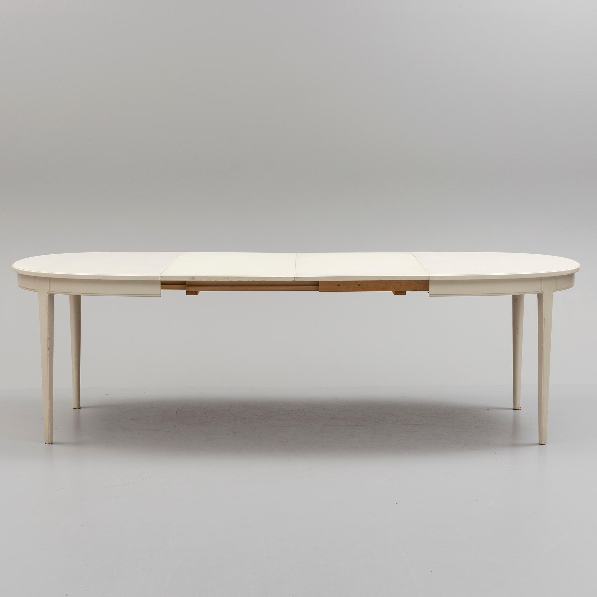 A 'Herrgården' table by Carl Malmsten, Bodafors, 1961.