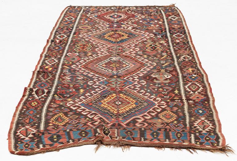 Rug, Kurdish Kilim, circa 310 x 130 cm.