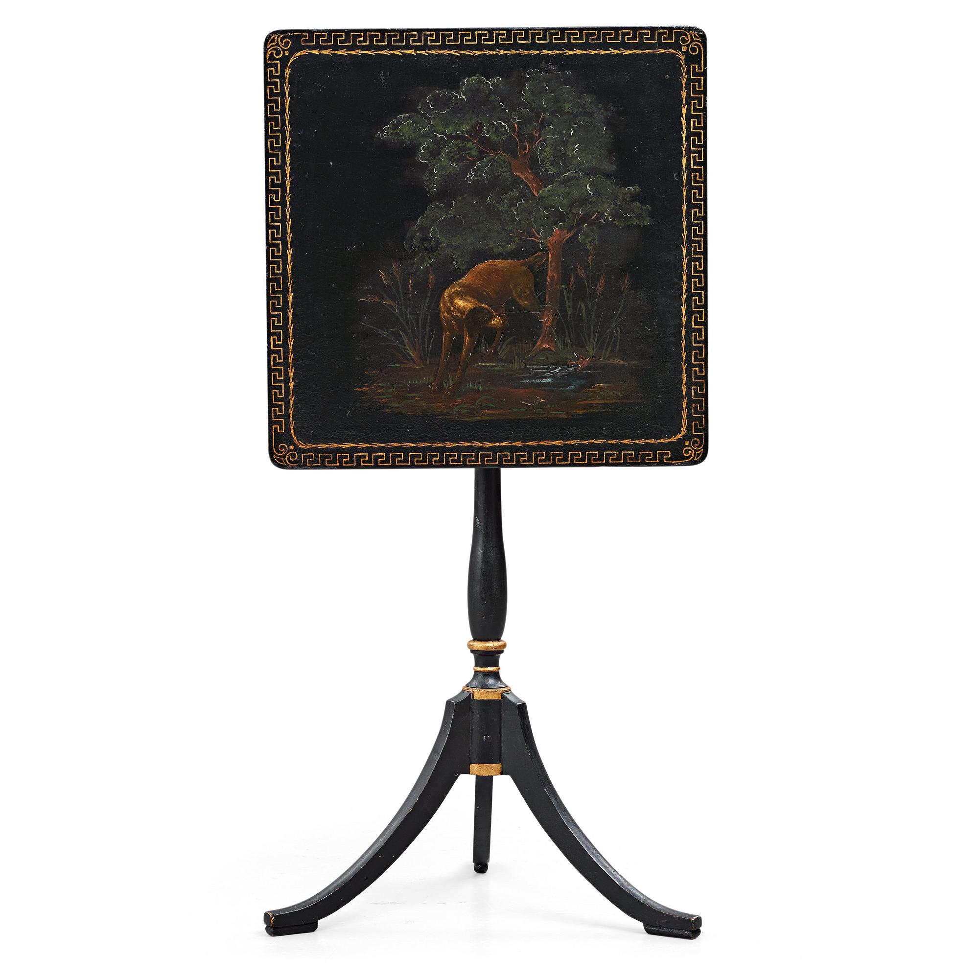 A Swedish tilt-top table from the workshop of Johan Nils Asplind, active in Falun 1783-1820.