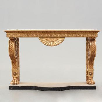 A Swedish Empire early 19th Century console table.