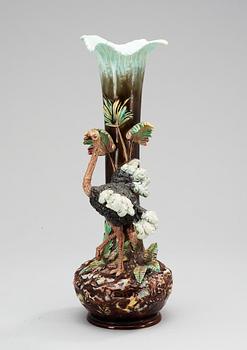 73. A late 19th Century majolica vase.