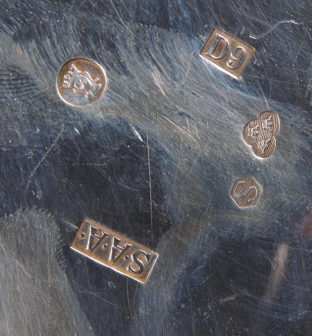 SOCKERSKRIN, silver, Stockholm 1954. Vikt ca 925 gram.