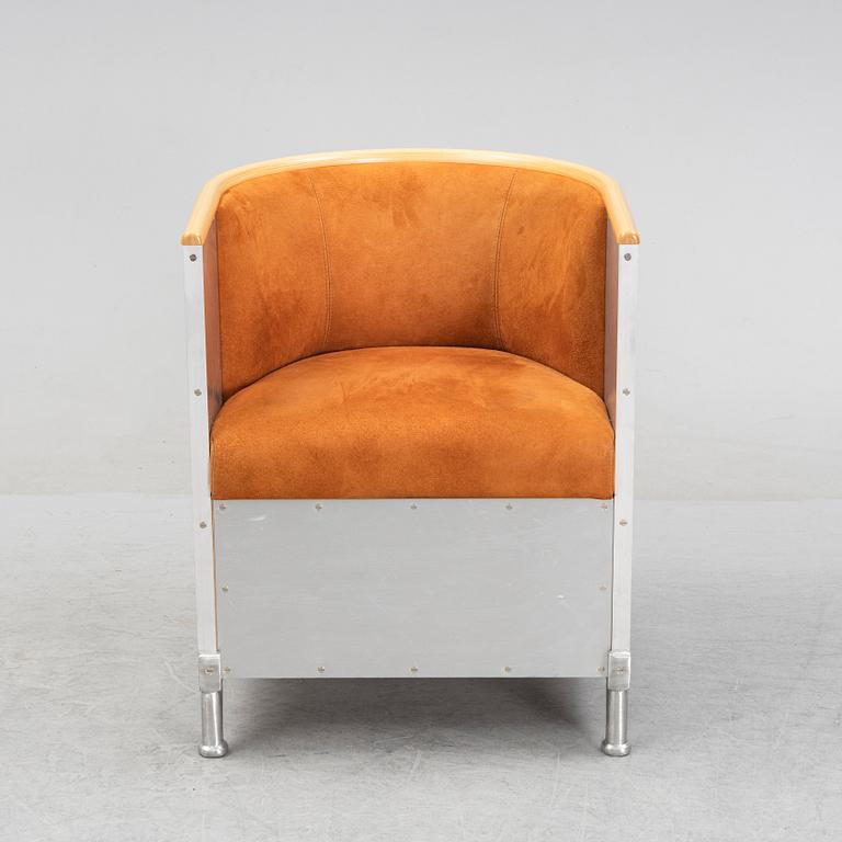 An'Aluminum chair' by Mats Theselius for Källemo, designed 1990.