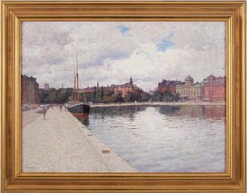 Bernhard Oscarsson, View over Nybroviken.