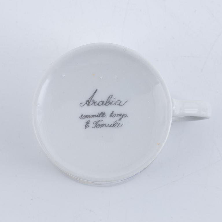 Esteri Tomula, mocha service, 12 pieces, porcelain, Arabia, Finland.