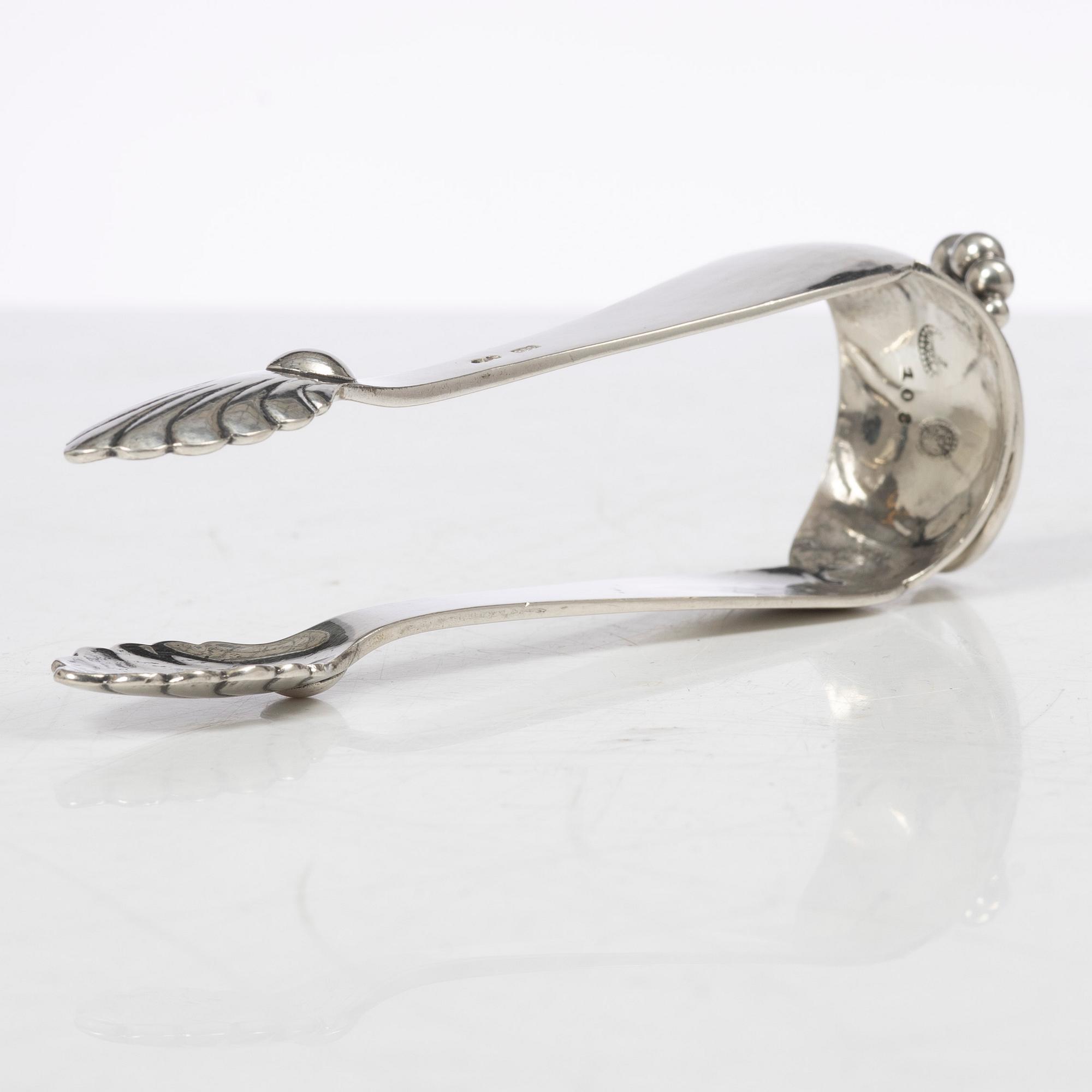 Georg Jensen, sockertång, silver, design nr 108, Köpenhamn 1919-1927.