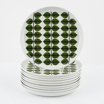 Stig Lindberg, ten 'Berså' plates, Gustavsberg.