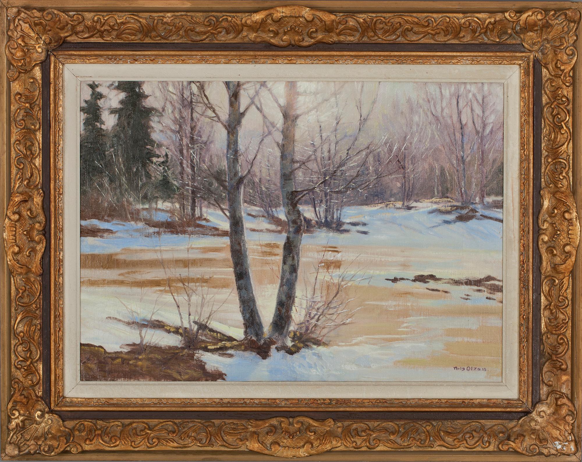 NILS OLZON, olja på duk, sign.