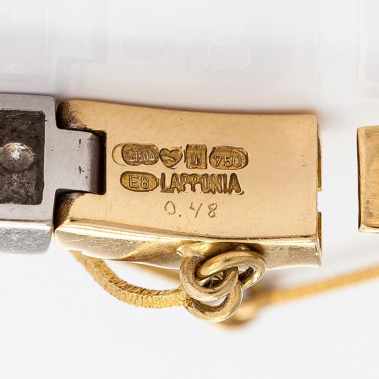Björn Weckström, armband, "Silvia" 18K guld och diamanter, Lapponia 1982.