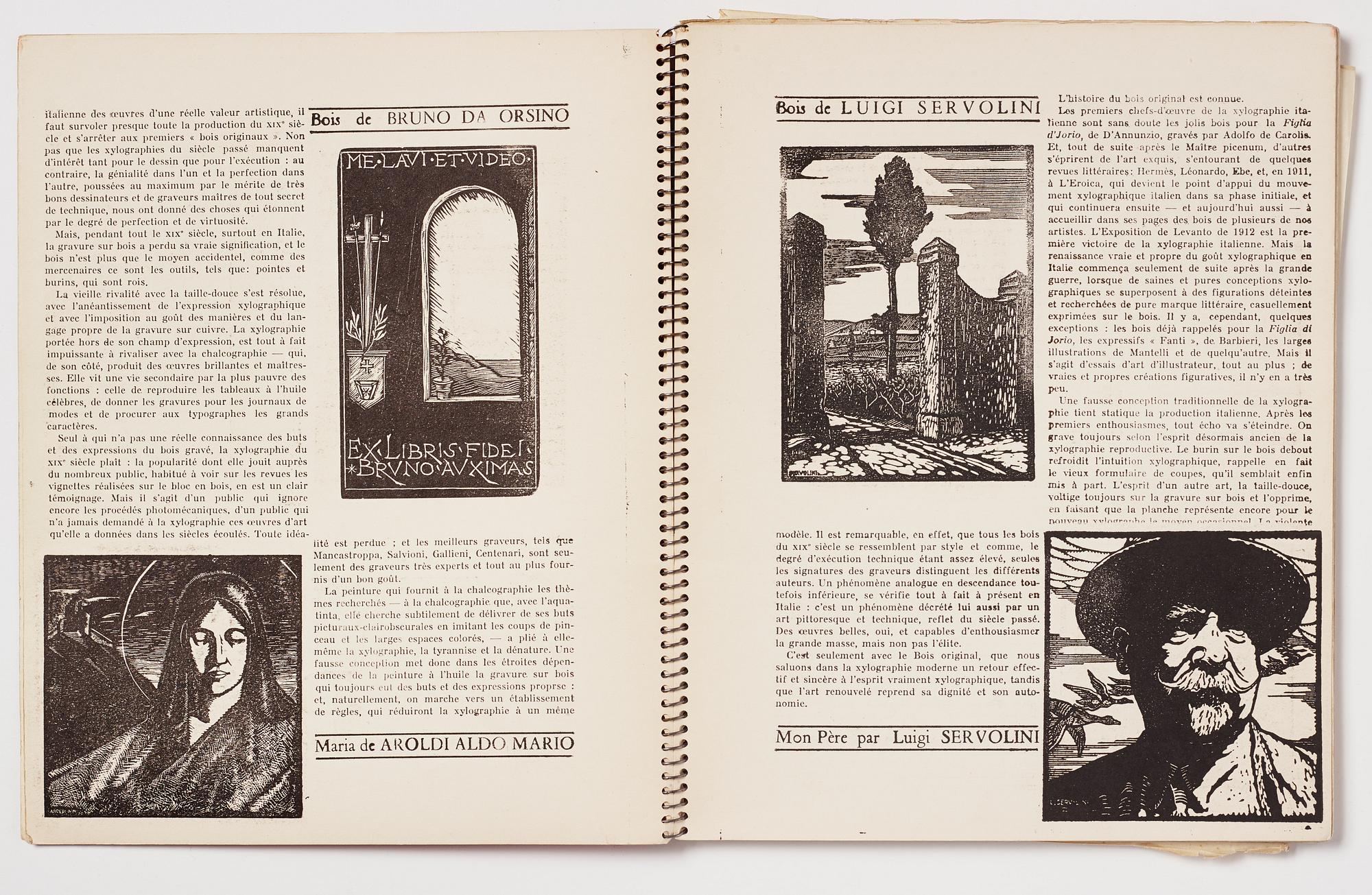 Art magazine, "Xylographie revue internationale de gravures sur bois", no 7 February 1935.