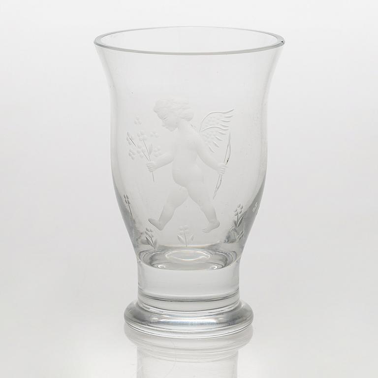 Tapio Wirkkala & Theodor Käppi, vas, signerad TW - Th.K. Iittala 1940-talets slut.
