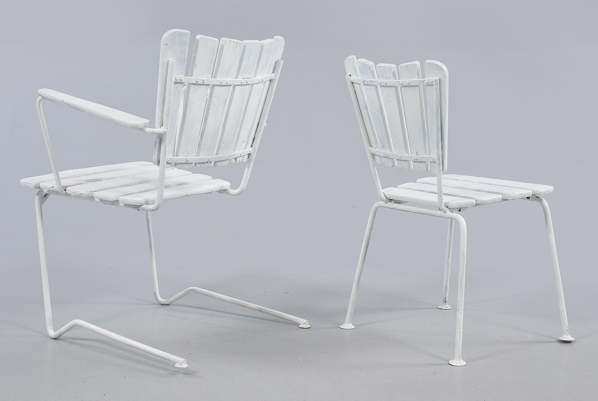 TRÄDGÅRDSGRUPP, 5 delar, 1900-talets andra hälft.