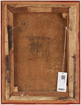 Jules Schyl, Stilleben med kruka och äpplen.