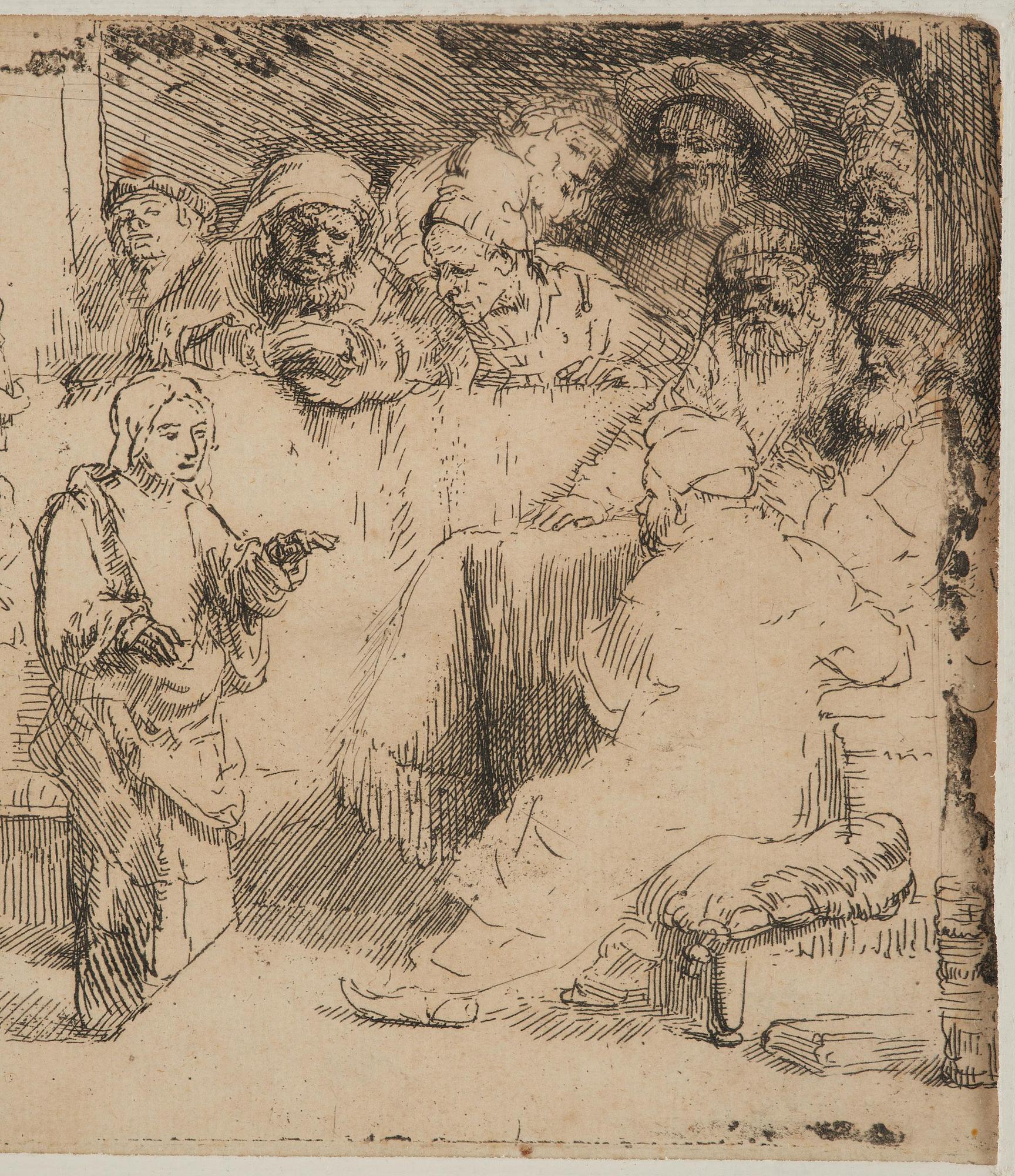 Rembrandt Harmensz van Rijn, Christ Disputing with the Doctors; a sketch.