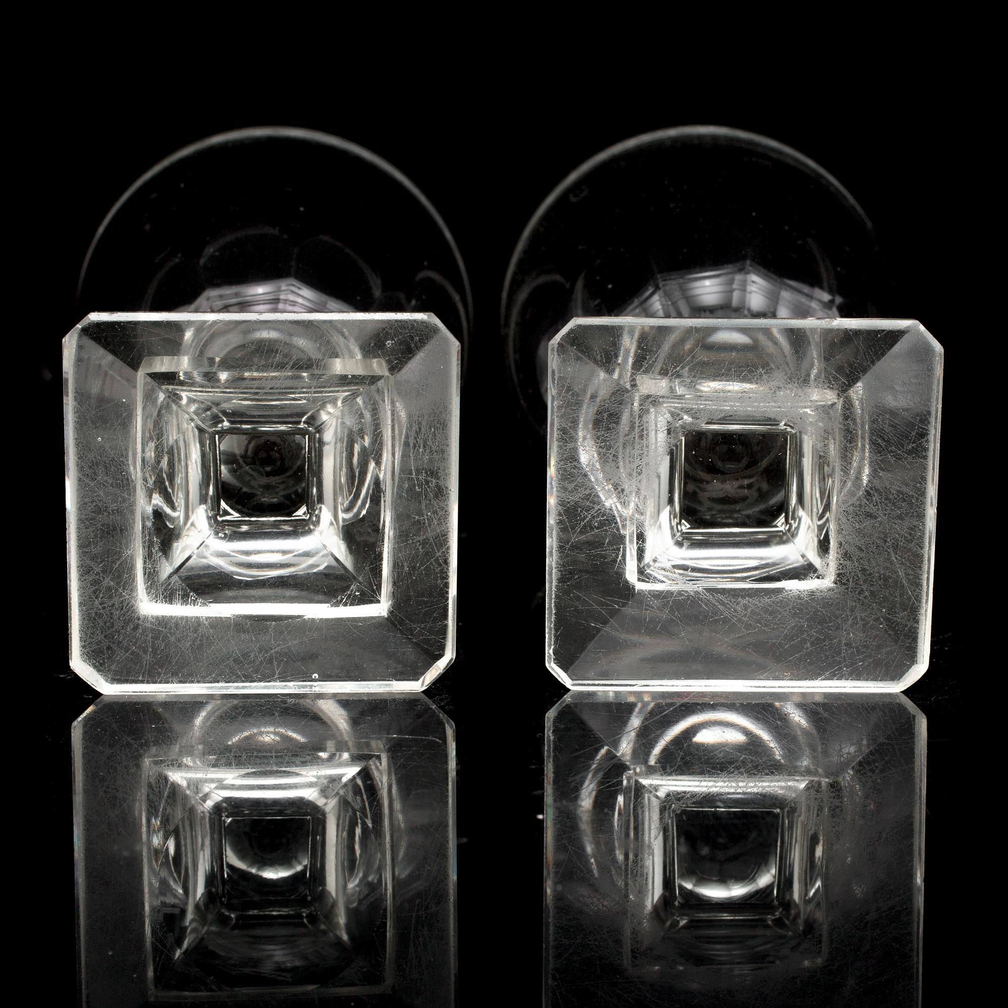 VINGLAS, 10 st, gustaviansk stil, tidigt 1900-tal.