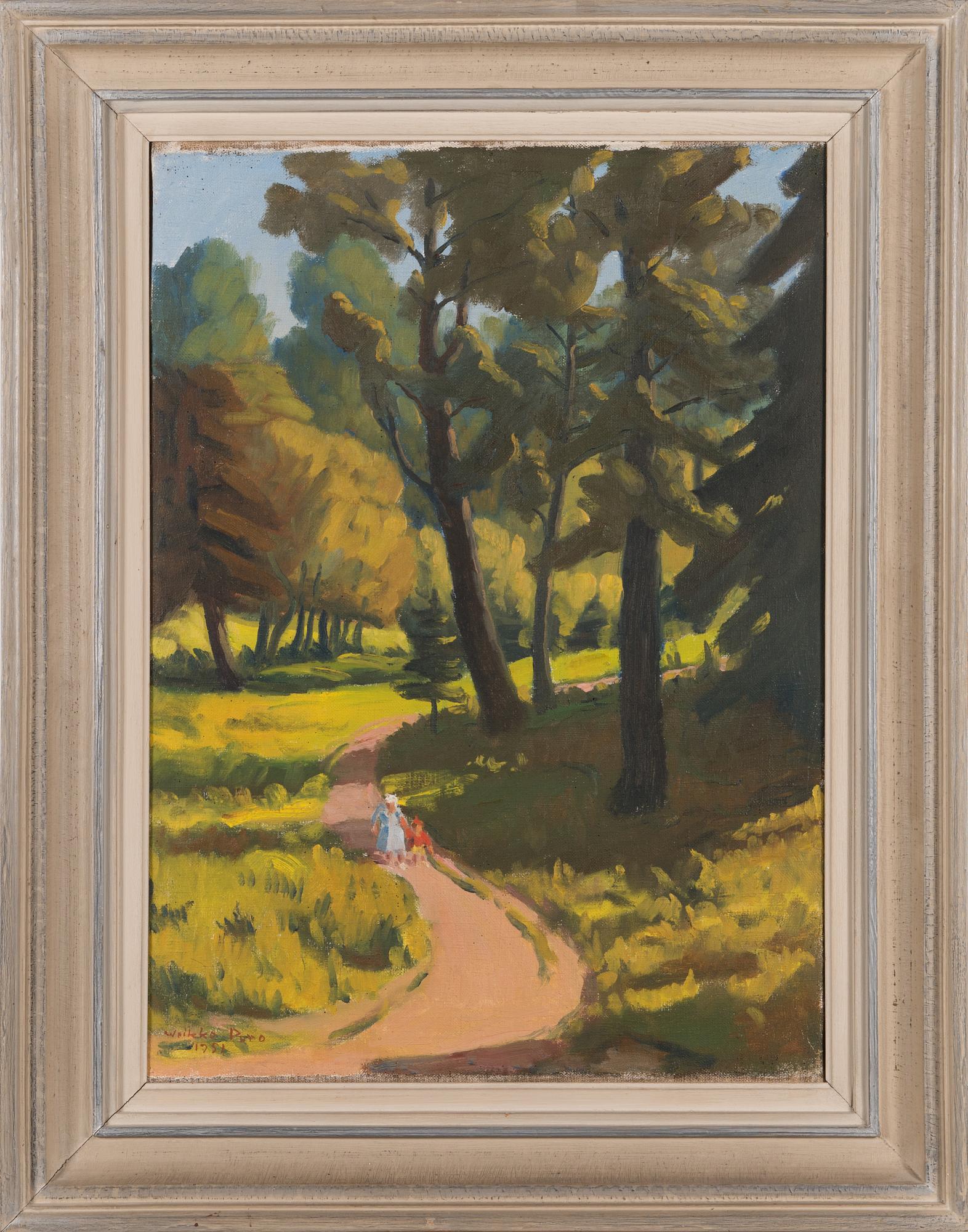 Weikko Puro, öljy kankaalle, signeerattu ja päivätty 1951.