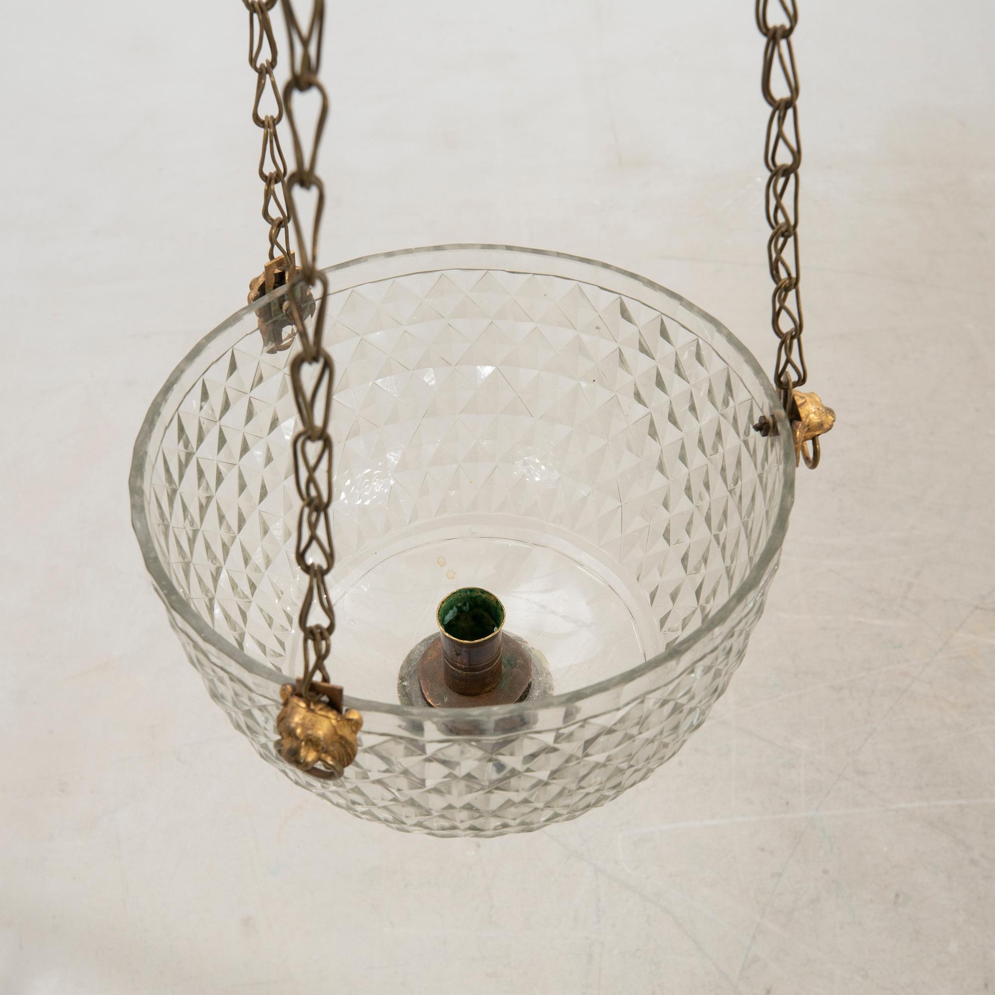 Ceiling lamp Late Empire mid-19th century.
